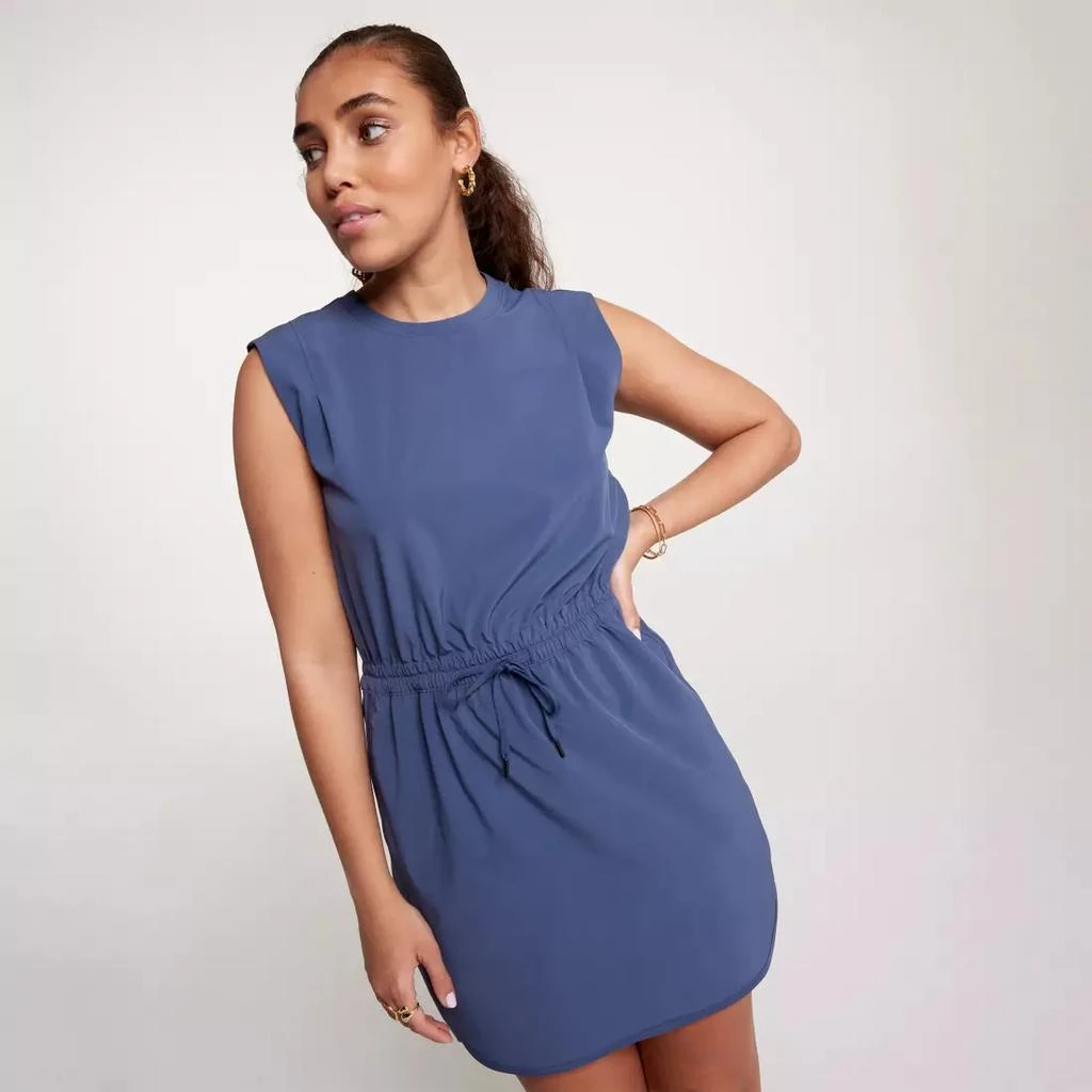 CALIA CALIA Women's Dolphin Hem Extended Shoulder Dress 1