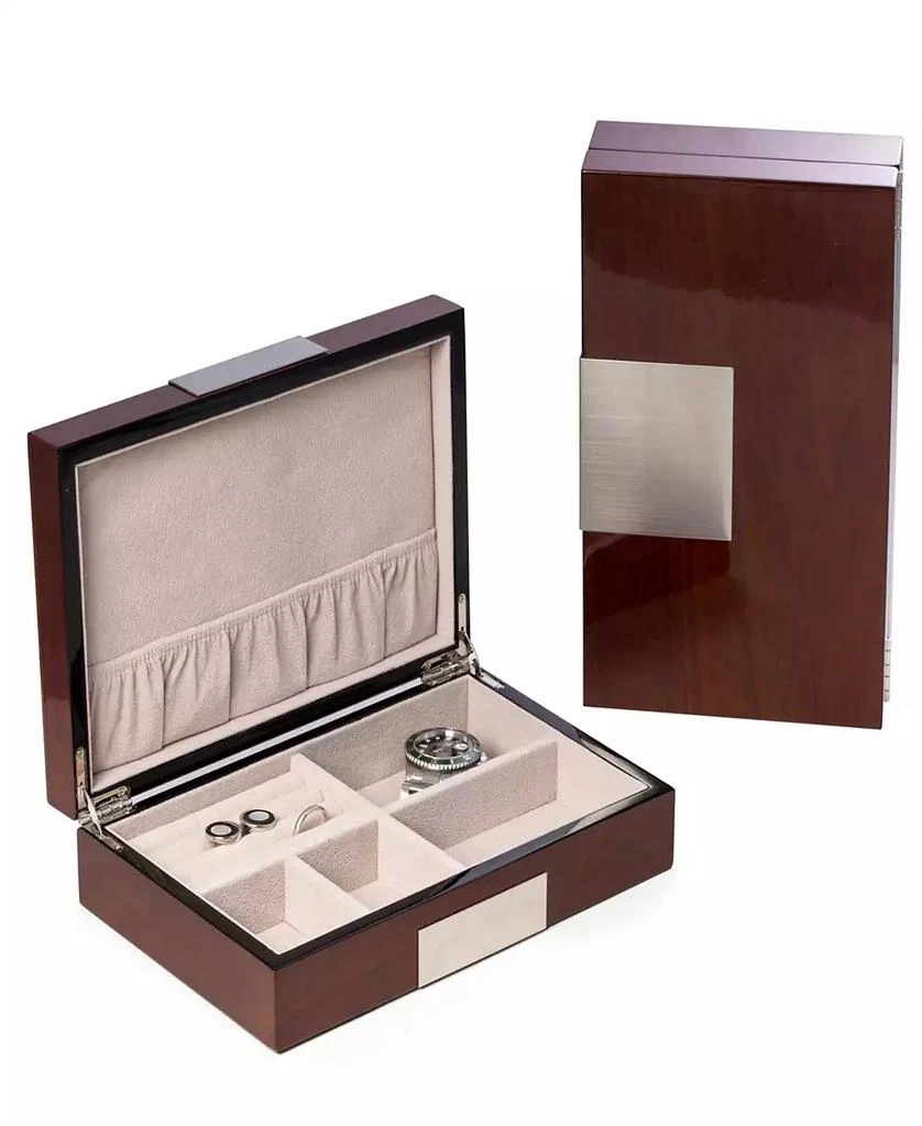 Bey-Berk Wood Valet Box 1