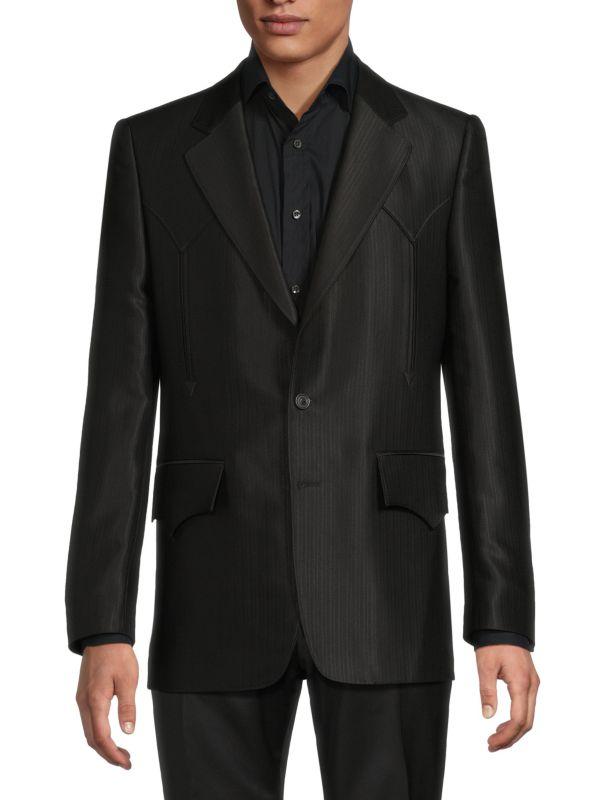MAISON MARGIELA ​Virgin Wool-Silk Ottoman Blazer