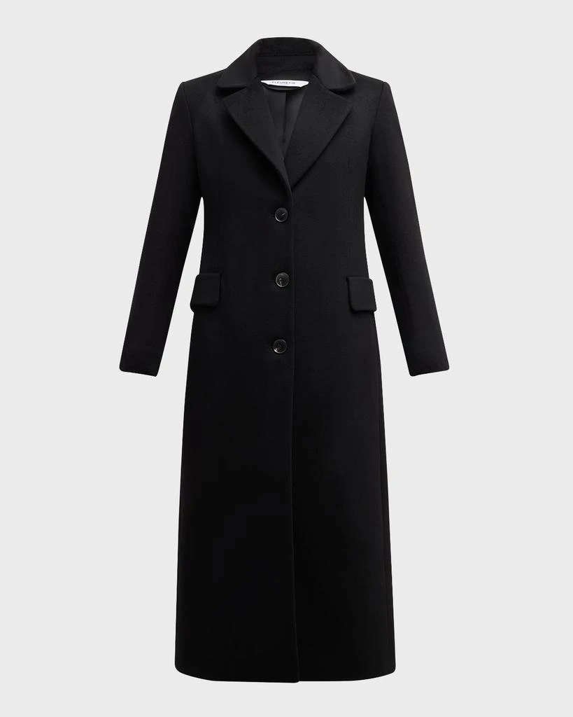 Fleurette Mia Single-Breasted Maxi Cashmere Coat 1