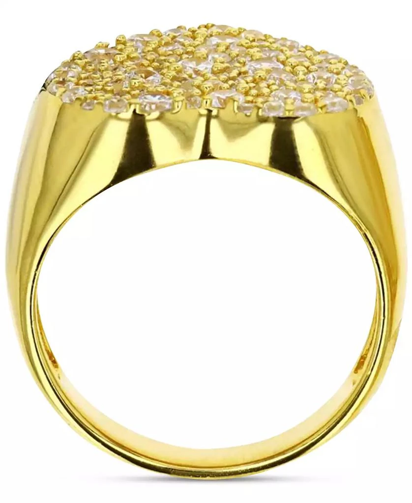 Macy
s Cubic Zirconia Cluster Heart Ring in 14k Gold-Plated Sterling Silver 3