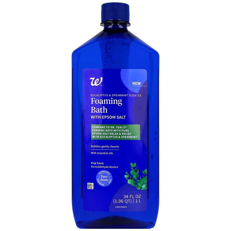 Walgreens Foaming Bath with Epsom Salt Eucalyptus
Spearmint
