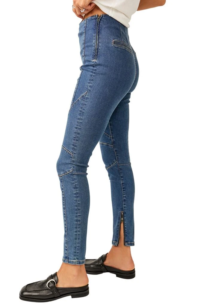 Free People Bella Moto Skinny Jeans 3