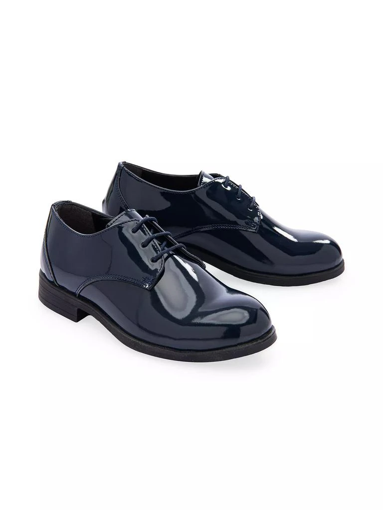 Moustache Little Boy's & Boy's Open Lace Dress Shoes 2