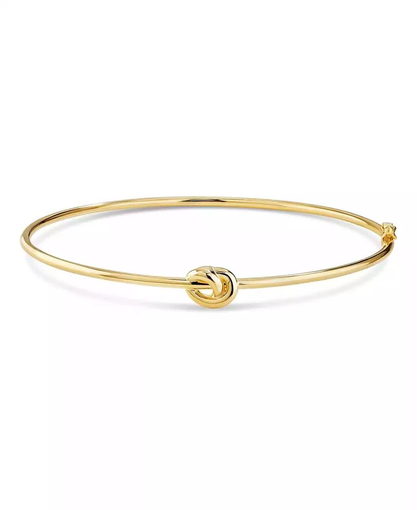 DEVATA Love Knot Bangle Bracelet in 14K Gold, Fits Small to Medium Wrist, approx. 2.5 grams 2
