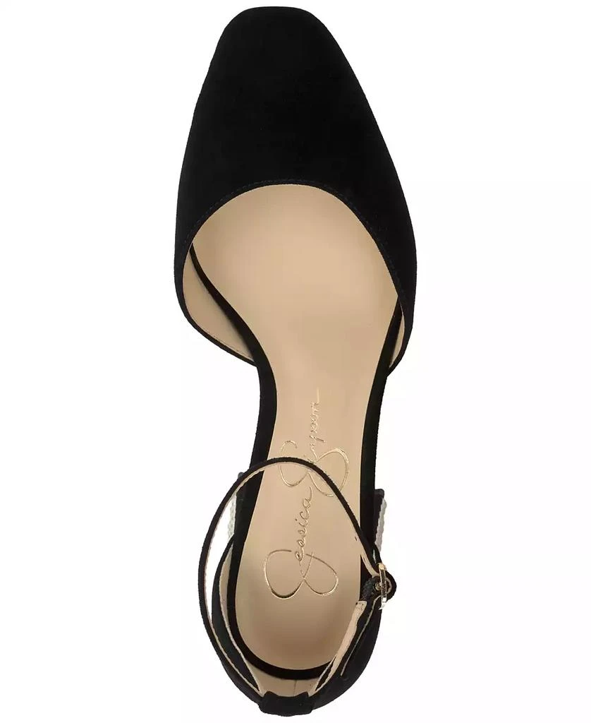 Jessica Simpson Women's Fulian Ankle-Strap Block-Heel Pumps 4