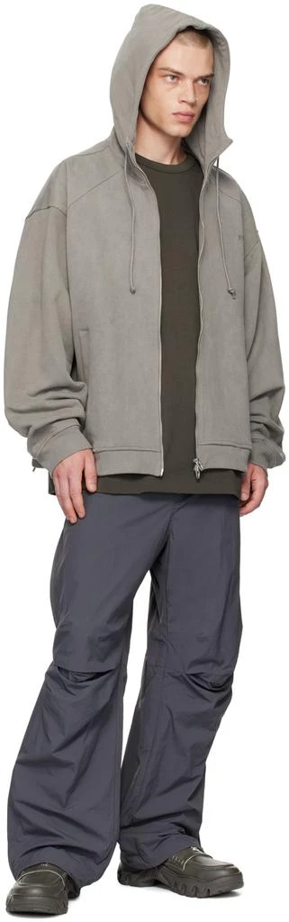 Juun.J Gray Tuck Trousers 4