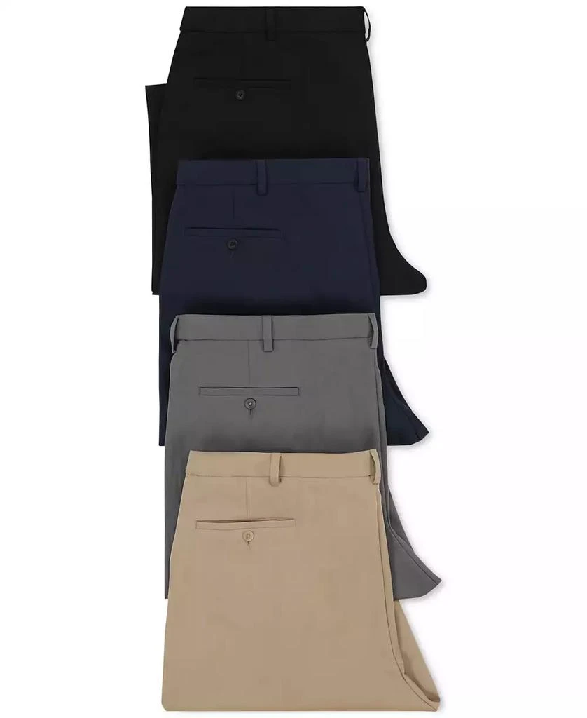 Haggar Men's Cool 18 PRO® Classic-Fit Expandable Waist Flat Front Stretch Dress Pants 7