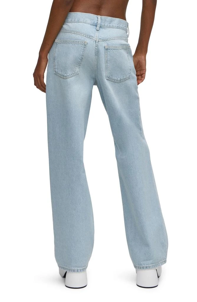Mango Ripped Knee Rigid Wide Leg Jeans 2