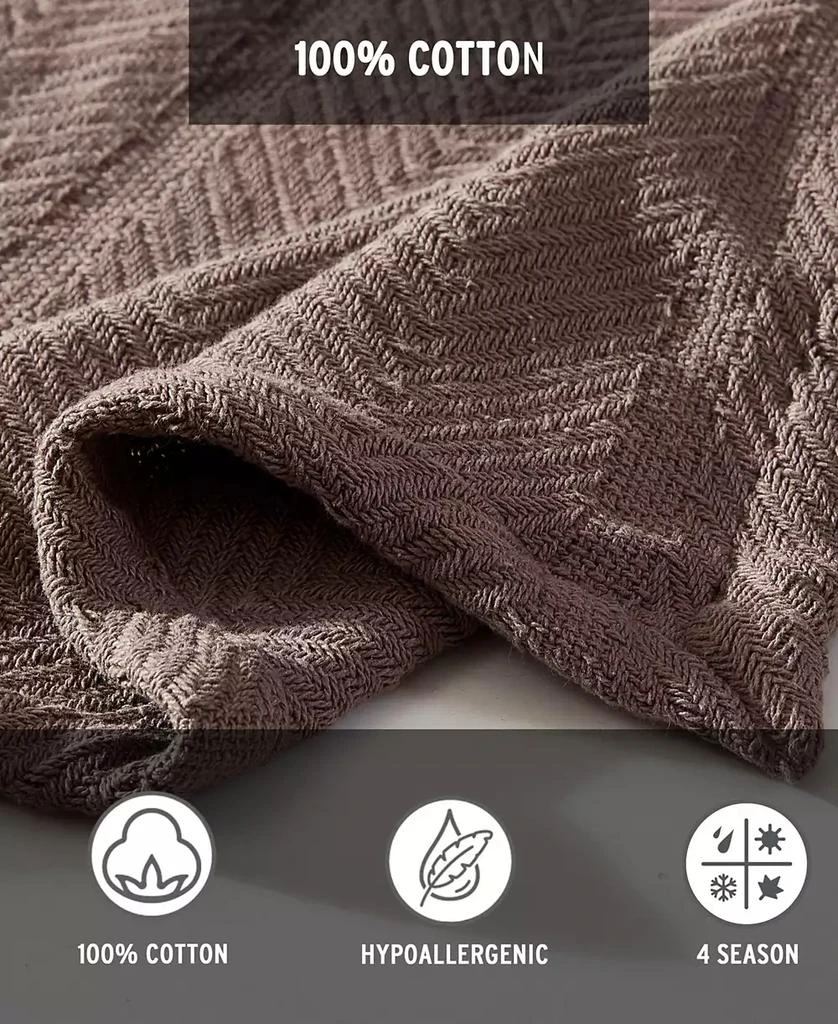 Eddie Bauer CLOSEOUT! Herringbone Solid Blanket 6