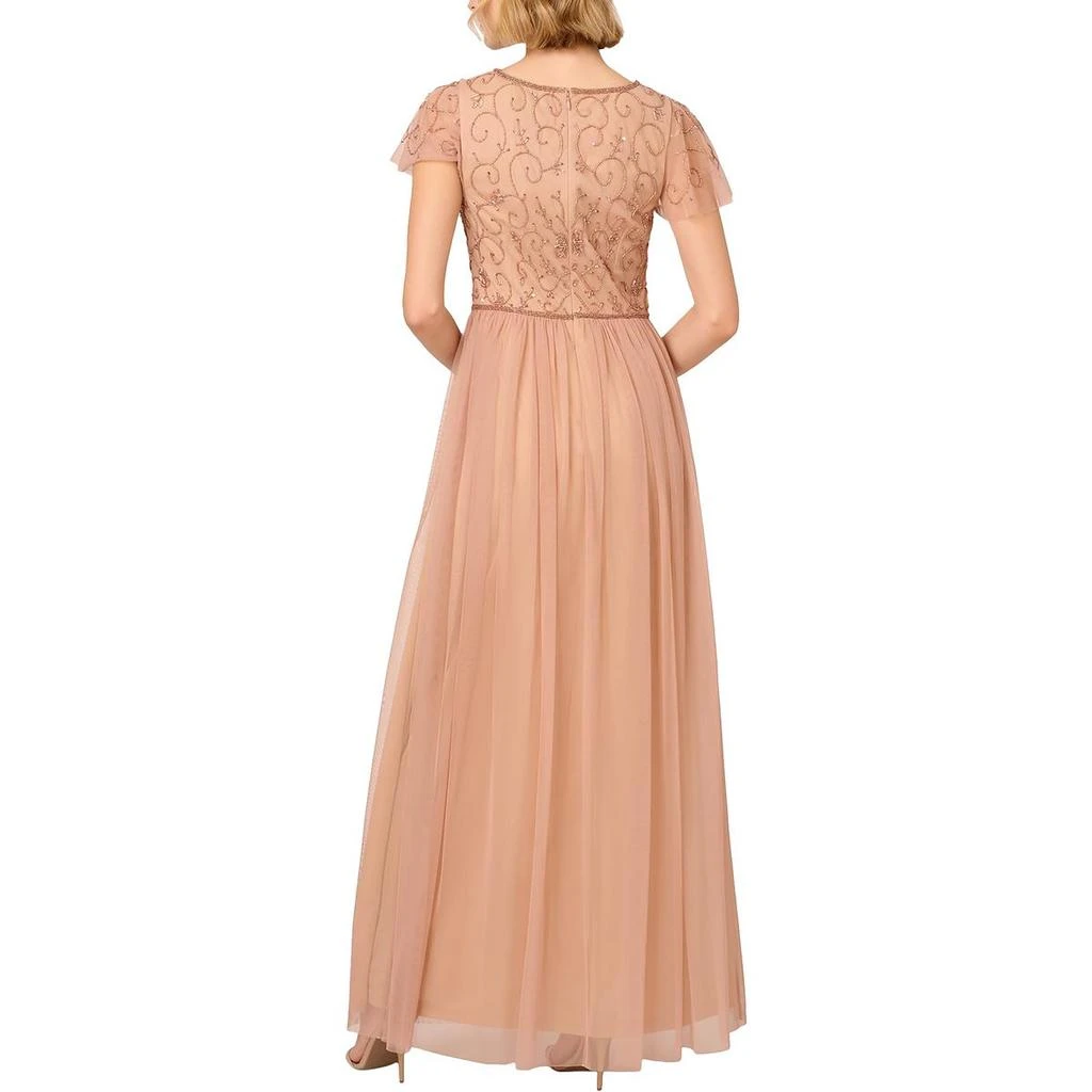 Papell Studio by Adrianna Papell Womens Beaded Long Evening Dress 2