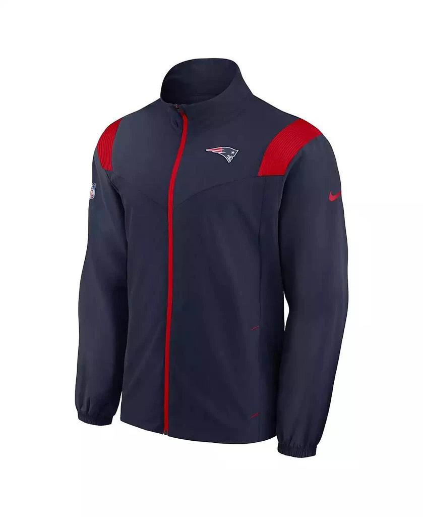NIKE Men's Navy New England Patriots Sideline Woven Logo Full-Zip Jacket 3