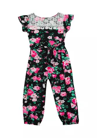 Rare Editions Editions Toddler Girls Printed Rib Knit Jumper