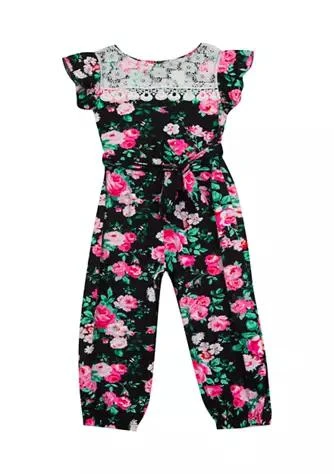 Rare Editions Editions Toddler Girls Printed Rib Knit Jumper 1