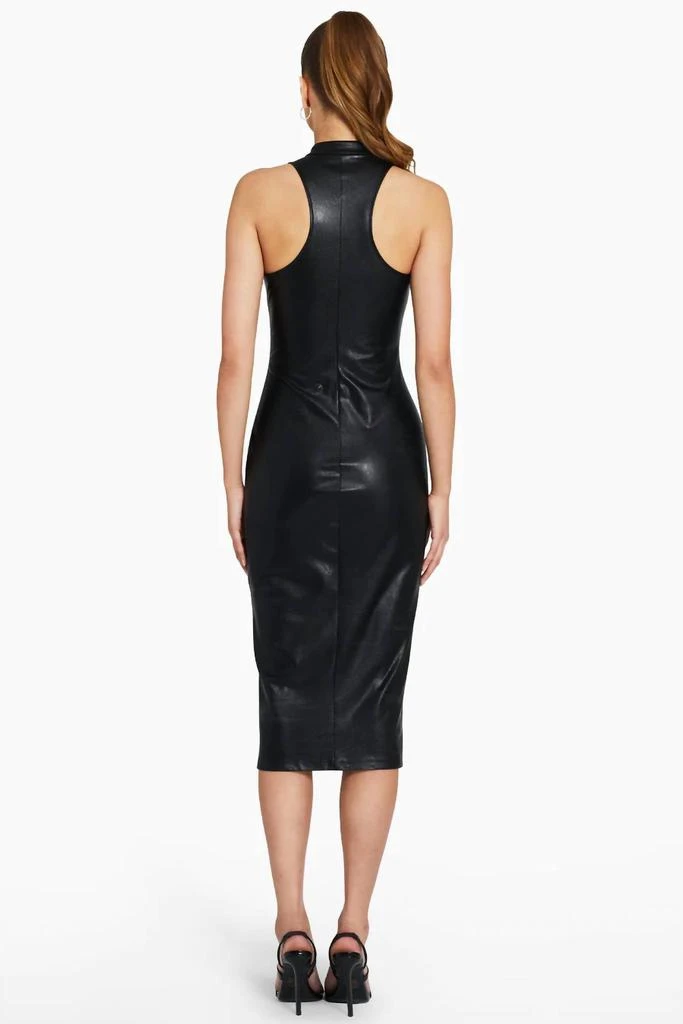 knee length dresses for ladies Amanda Uprichard Edrina Dress in Faux Leather main image 0
