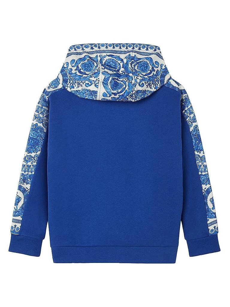 Versace Little Girl
s 
Girl
s Logo Barocco Foulard Hoodie 3