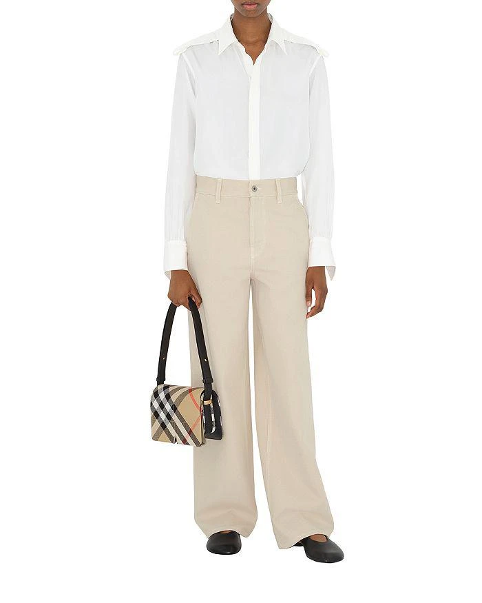 Burberry Snip Check Jacquard Shoulder Bag 2