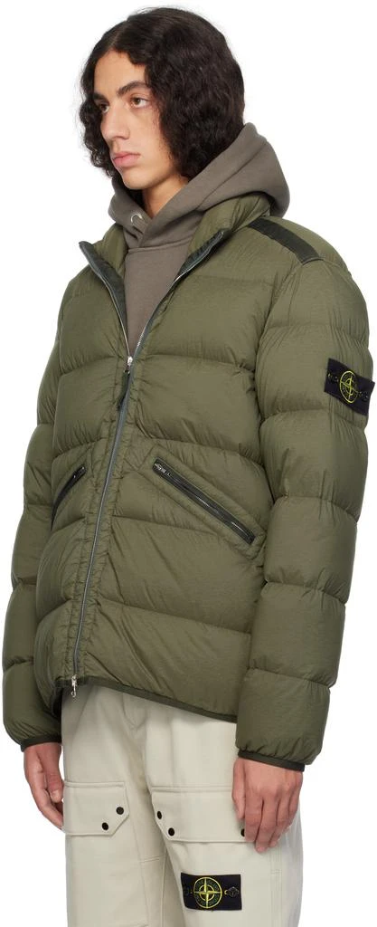 Stone Island Khaki 43028 Seamless Tunnel Nylon Down Jacket 4