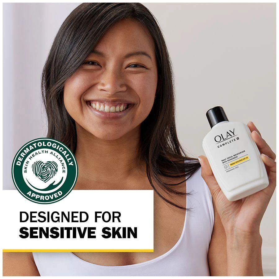 Olay Complete + Daily Facial Moisturizer with Sunscreen SPF 40, for Sensitive Skin No Scent 6
