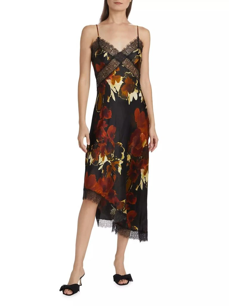 Nicholas the Label Juliette Lace-Trimmed Floral Midi-Dress 3