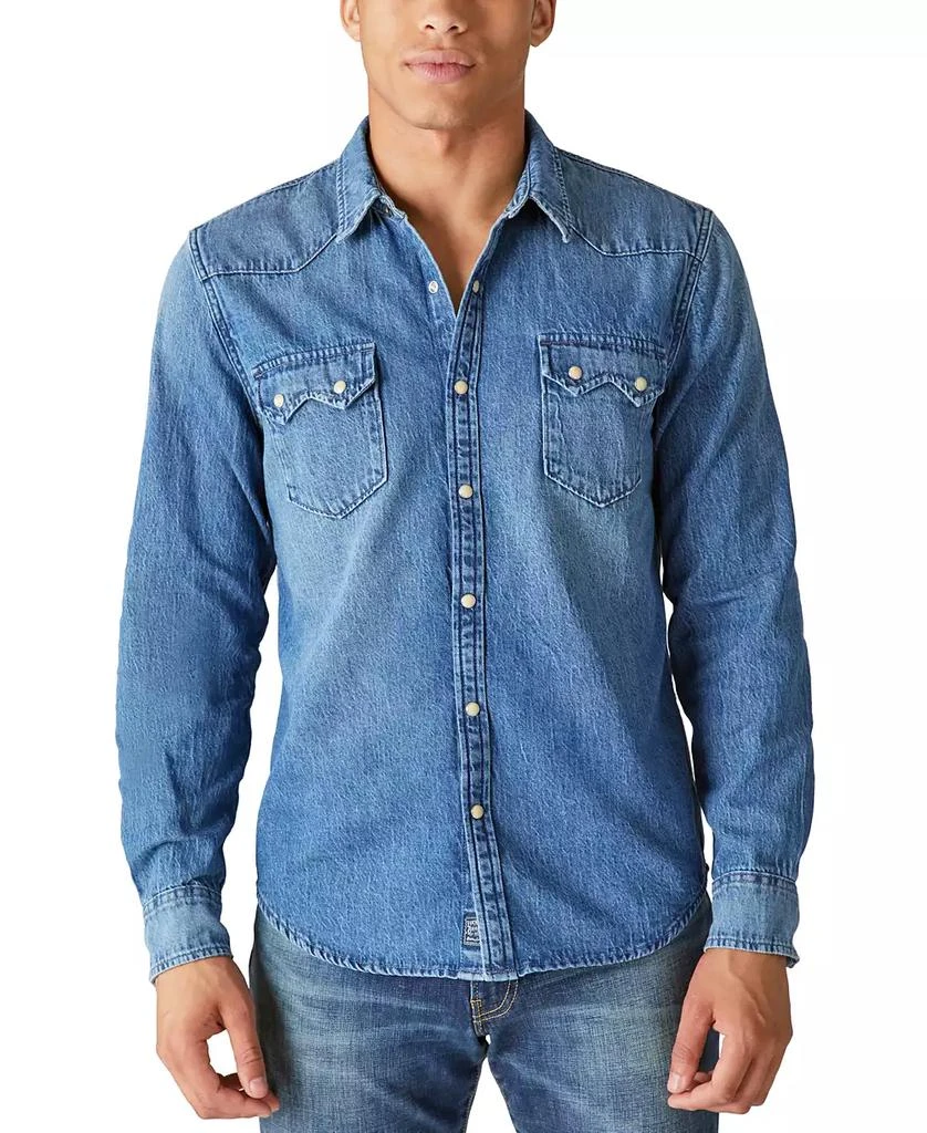 Lucky Brand Men's Sawtooth Denim Western Shirt 1