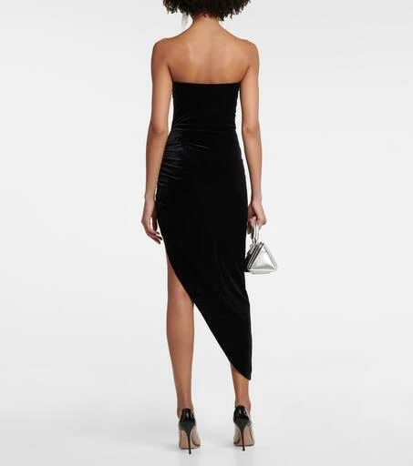 Norma Kamali Strapless asymmetrical midi dress 3