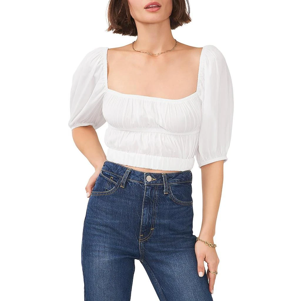 1. State Womens Gathered Ruched Halter Top 3