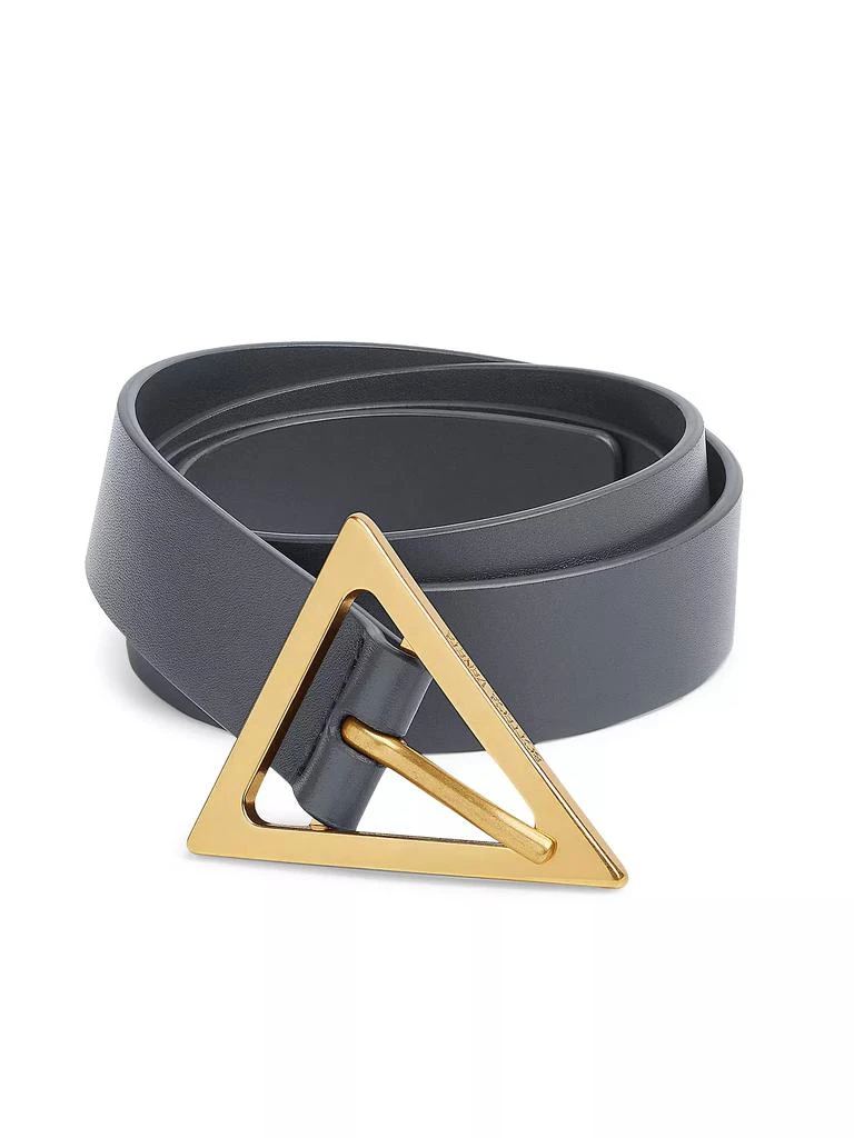 Bottega Veneta Triangle-Buckle Leather Belt 1