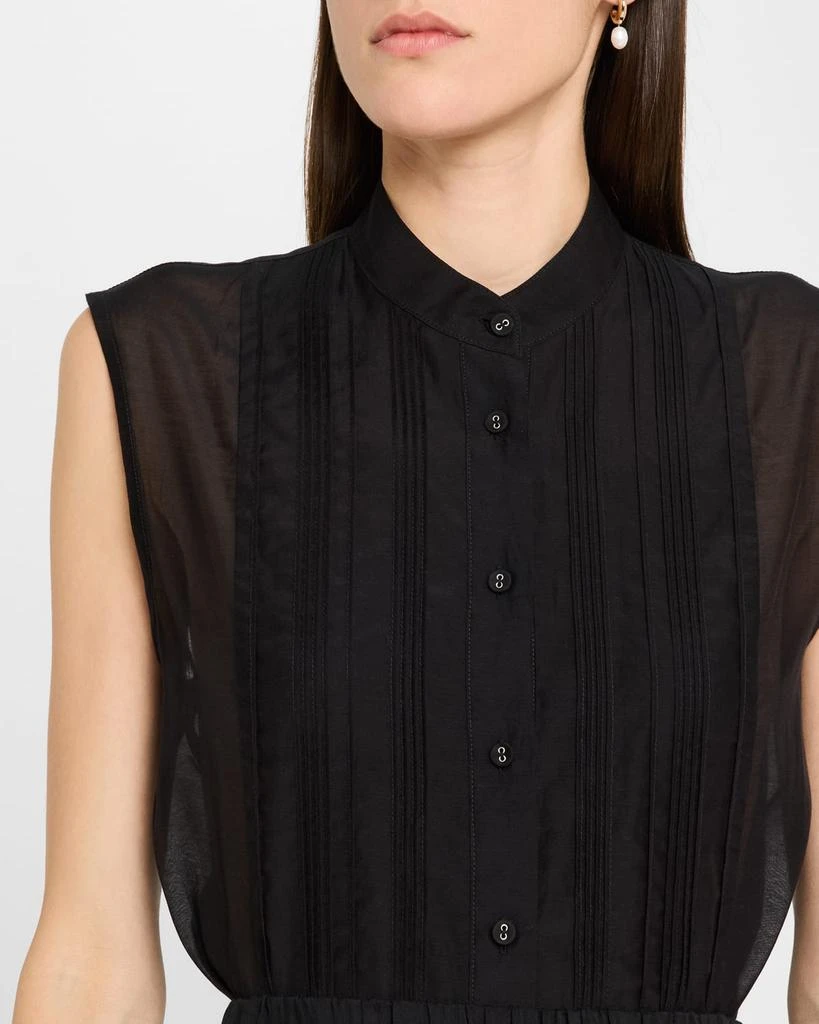 CO Sleeveless Pintuck Tuxedo Shirt 5