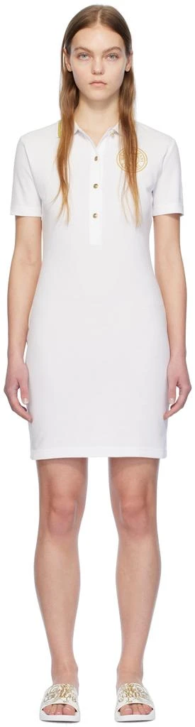 Versace White Appliqué Minidress 1