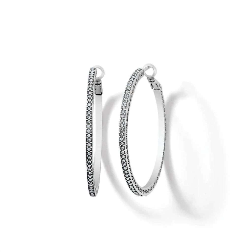 Brighton Women's Thin Large Hoop Earrings 1