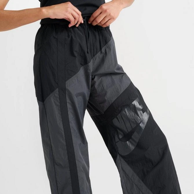 NIKE Women's Nike Sportswear Street Mid-Rise Loose Woven Open-Hem Pants 5