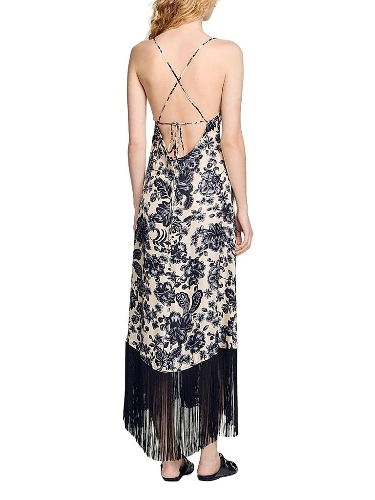Floral Print Maxi Dress  On Sale Now with Up to 40% Off | Discover  Exclusive Deals & Savings at BeyondStyle  Authentic Sandro  contemporary|floor-length|dresses|women's|silk|a-line|women's apparel|floral|sleeveless|v-neck|Women's  with Limited-Time ...
