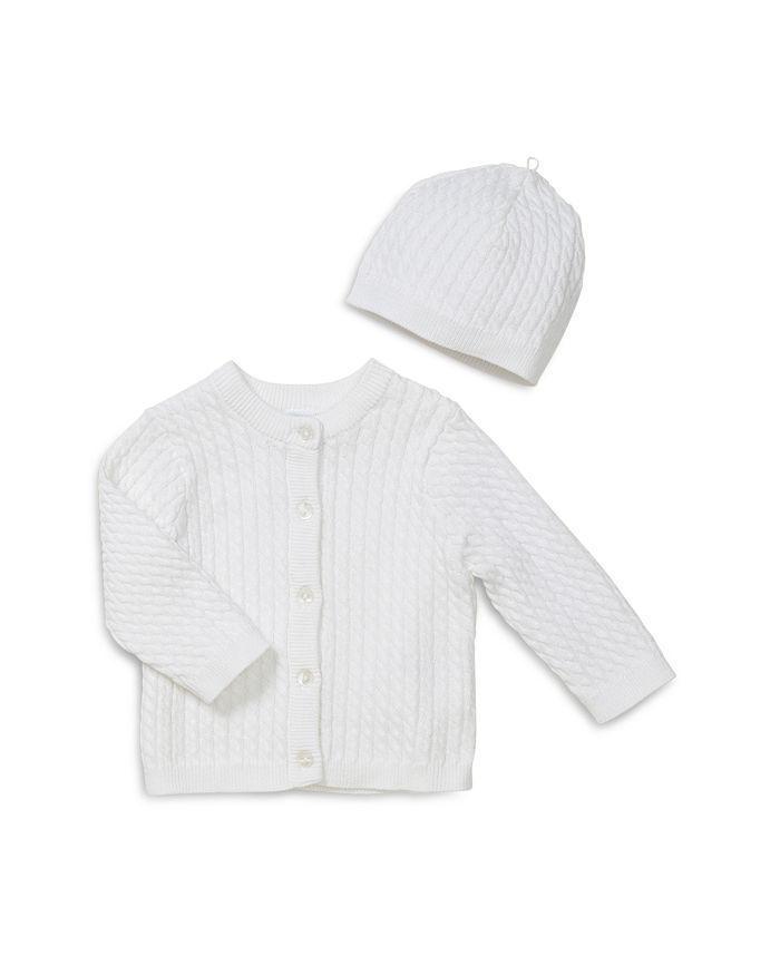 Little Me Unisex Cable-Knit Cardigan & Hat Set - Baby