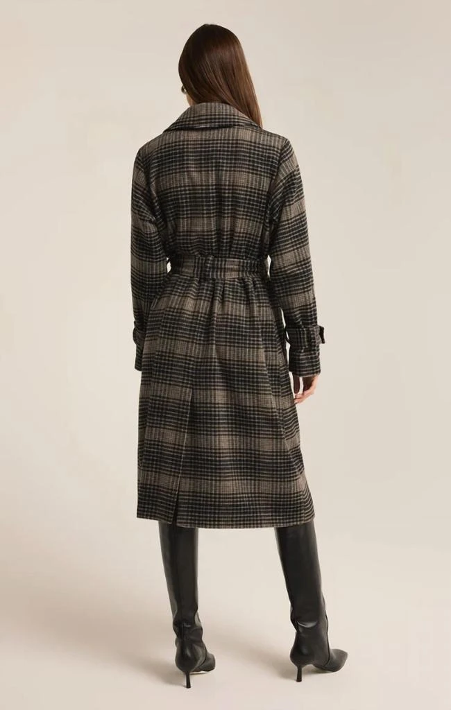 Z Supply Z Supply - Jackie Plaid Trench Coat 4