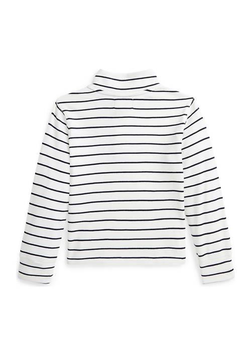Ralph Lauren Lauren Childrenswear Boys 2 7 Striped Cotton Quarter Zip Pullover