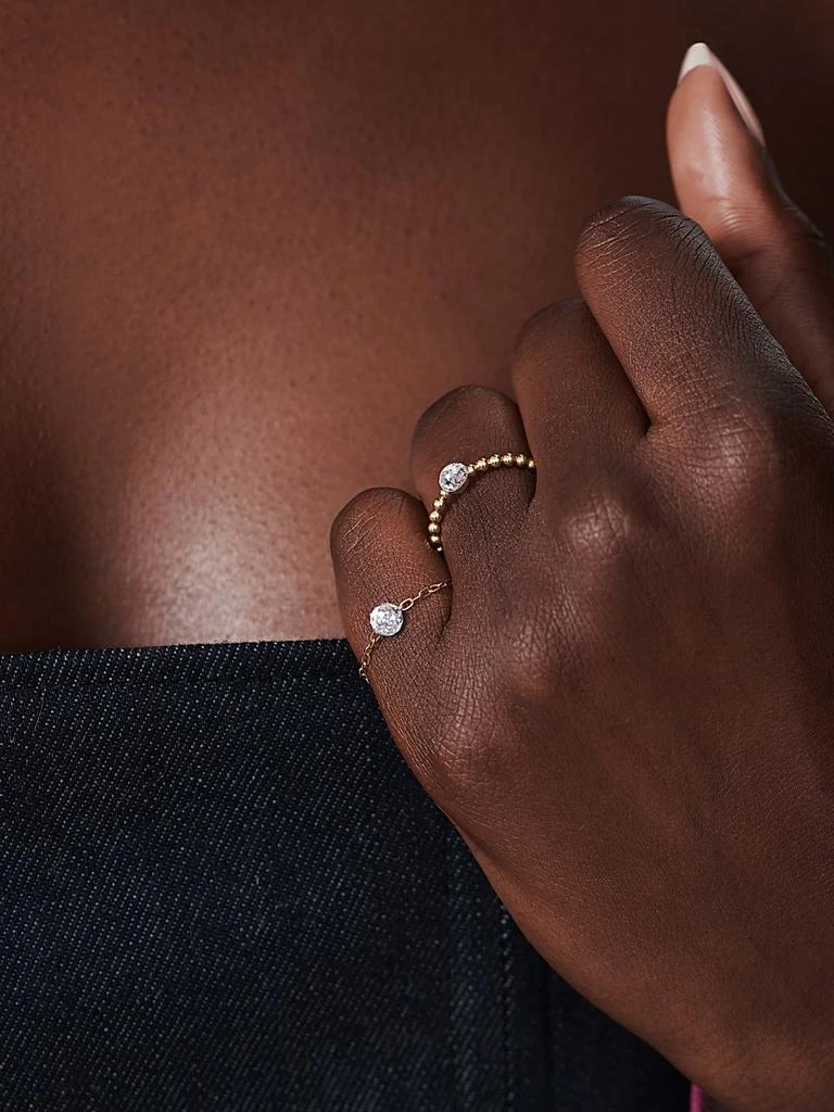 Unsaid Bubble 18K Yellow Gold 
0.59 TCW Diamond Ring 2