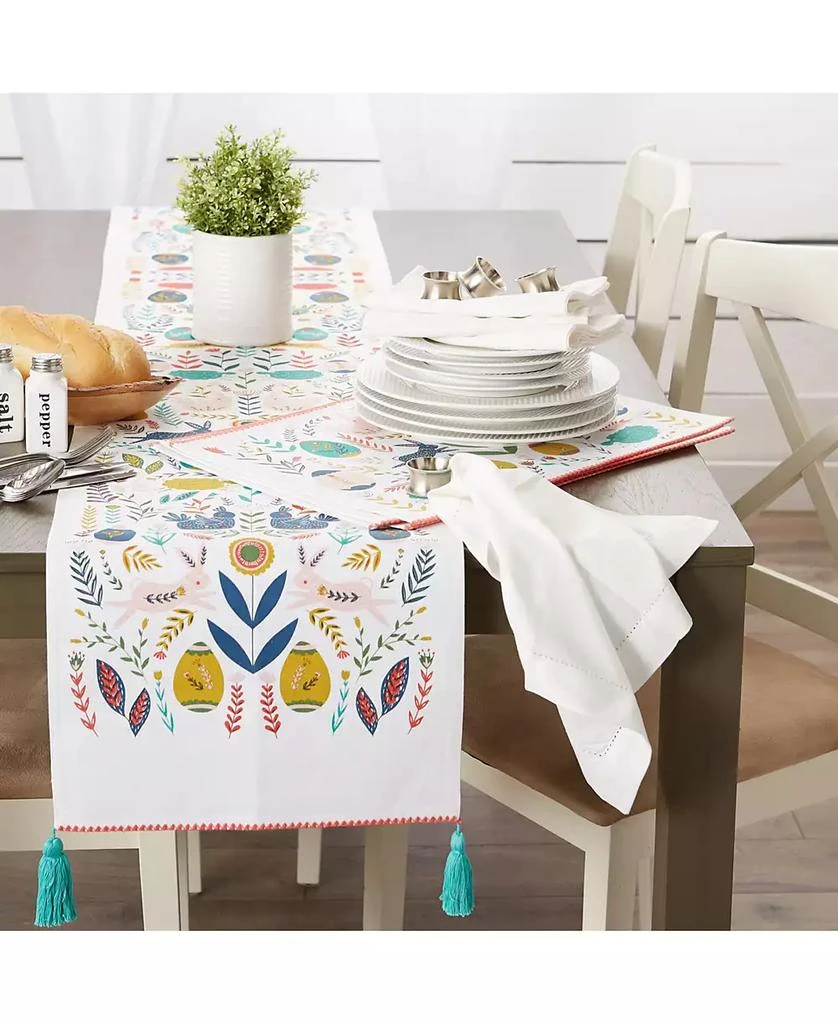 Design Imports Easter Folk Garden Placemats 13" x 19", Set of 6 6