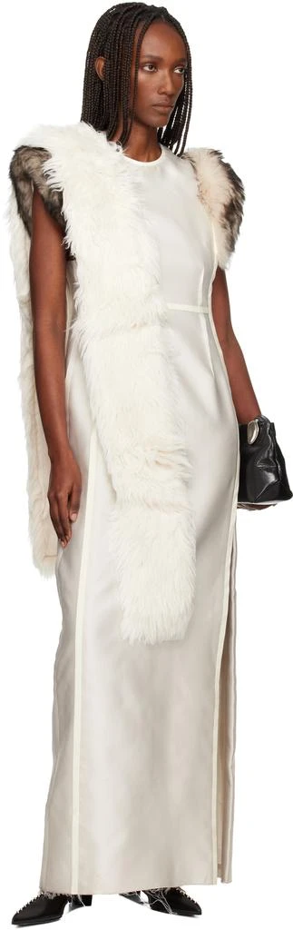 Jil Sander Off-White Alpaca Scarf 2