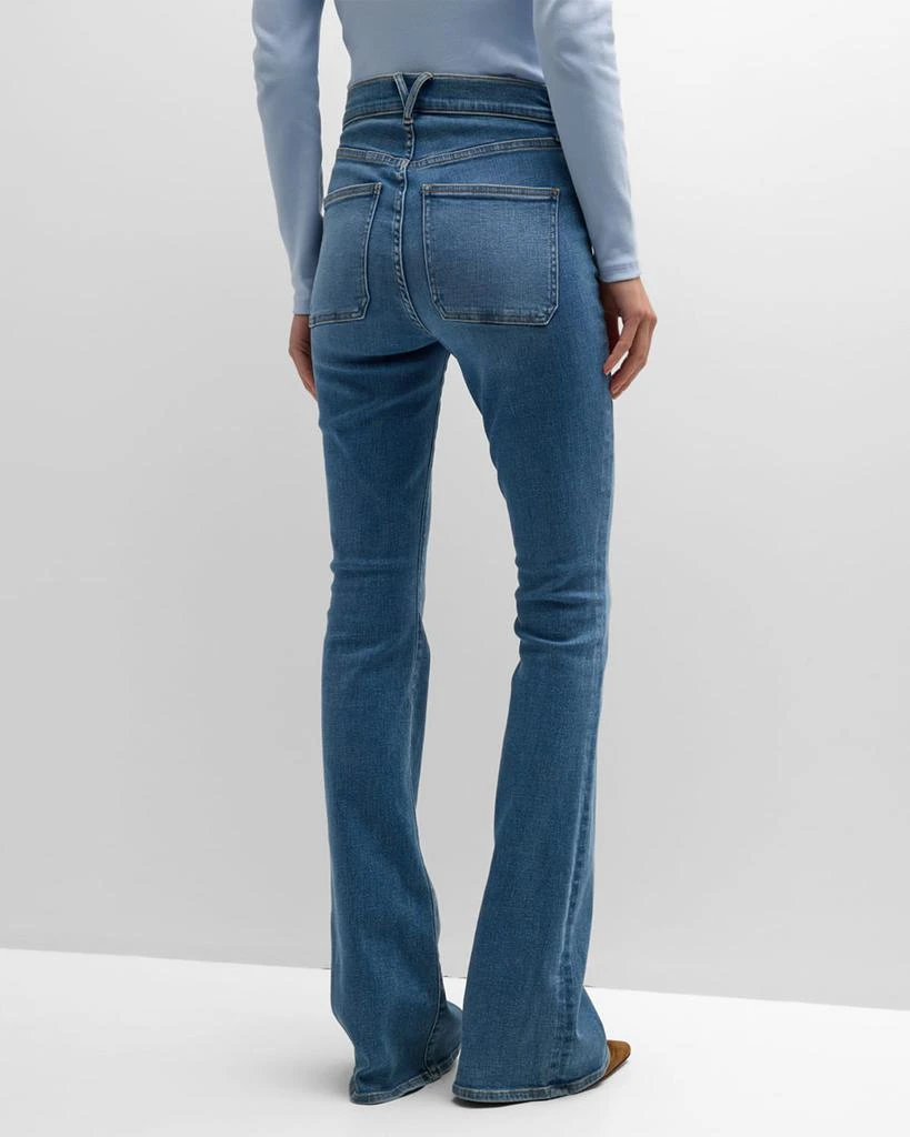 VERONICA BEARD Beverly Skinny Flare Patch Pocket Jeans 5