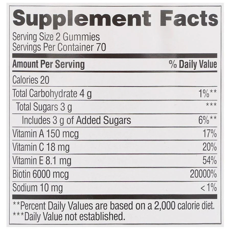 Walgreens Advanced Hair, Skin 
Nails Gummies Natural Strawberry 5