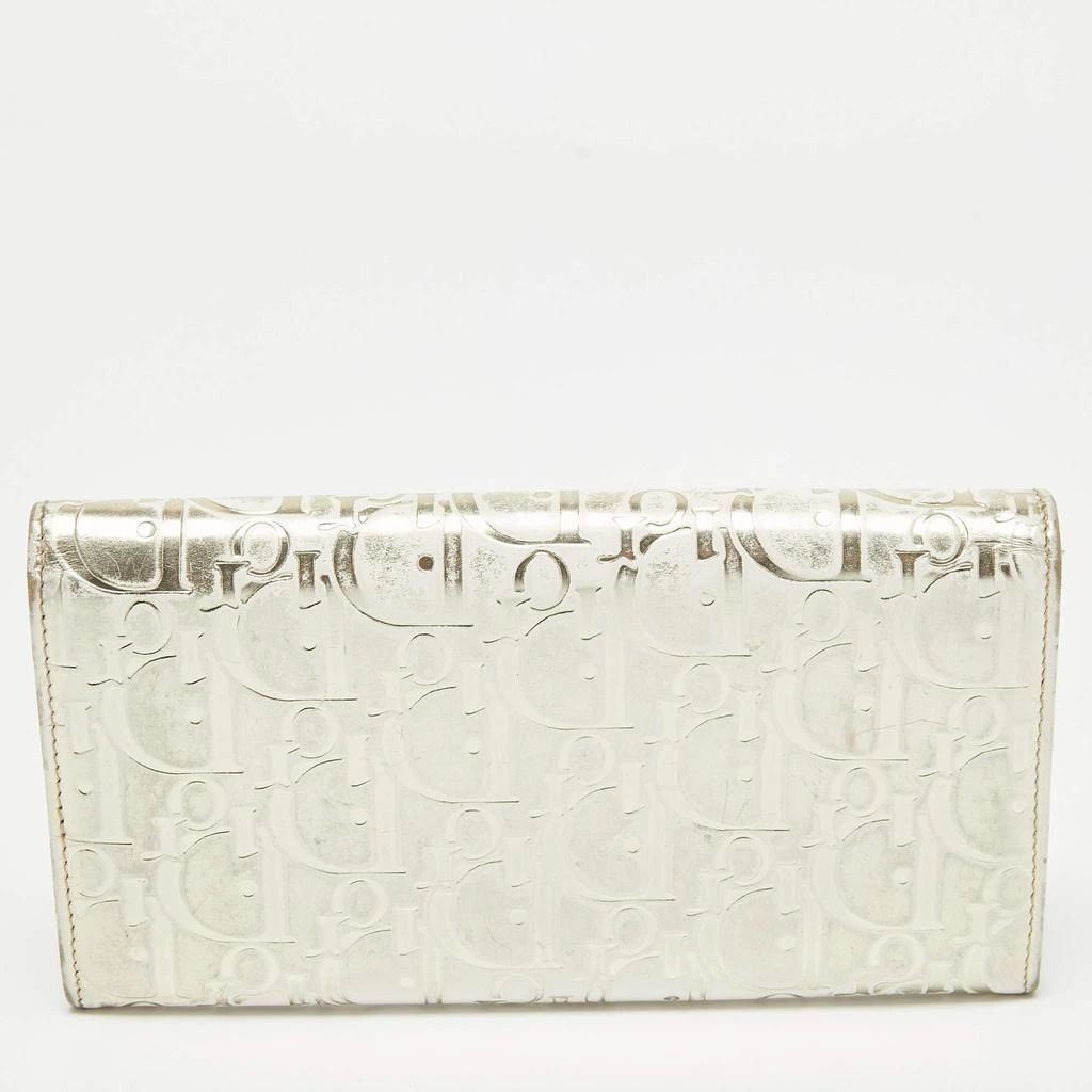 Dior Dior Gold Oblique Embossed Patent Leather Continental Wallet 7
