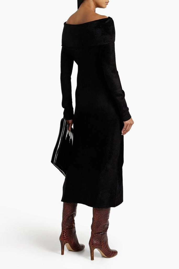 Altuzarra Off-the-shoulder stretch-velvet midi dress 3
