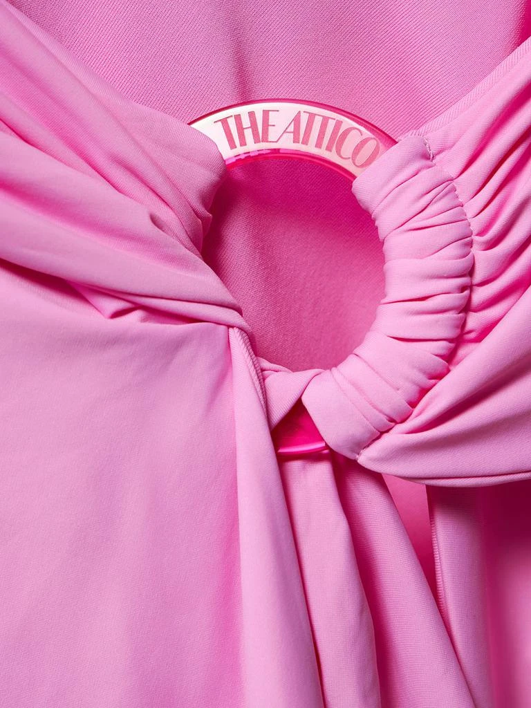The Attico Jersey Mini Skirt W/ Ring 3