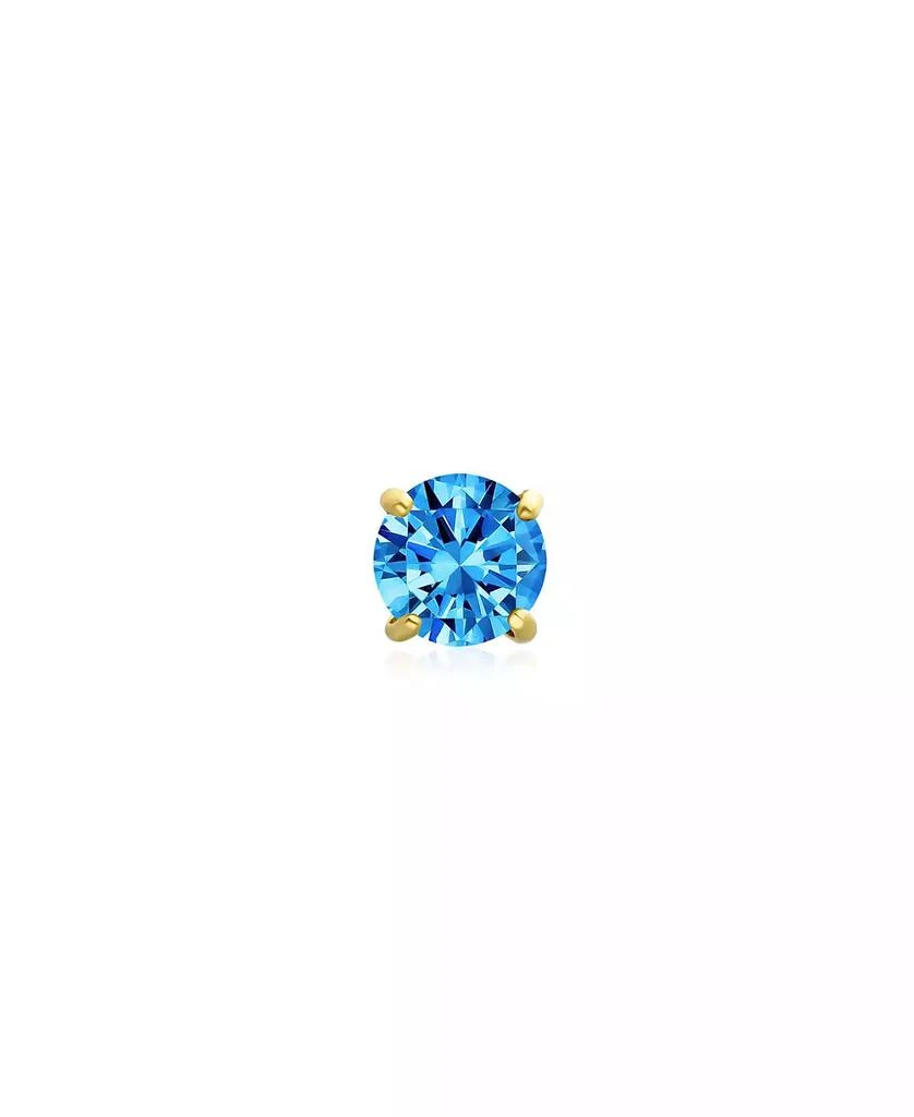 Bling Jewelry Tiny 3MM Solitaire CZ Cartilage 1 Stud Earring 14K Gold Screwback 2