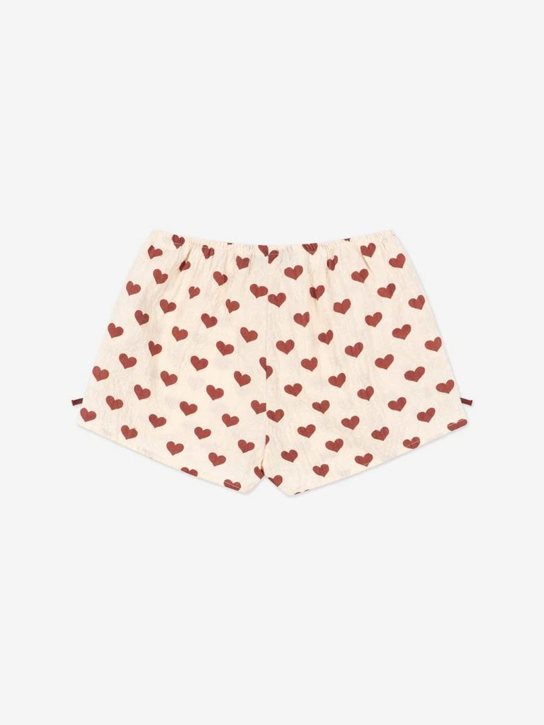 Konges Slojd Girls Ava Slit Shorts in Ivory 2