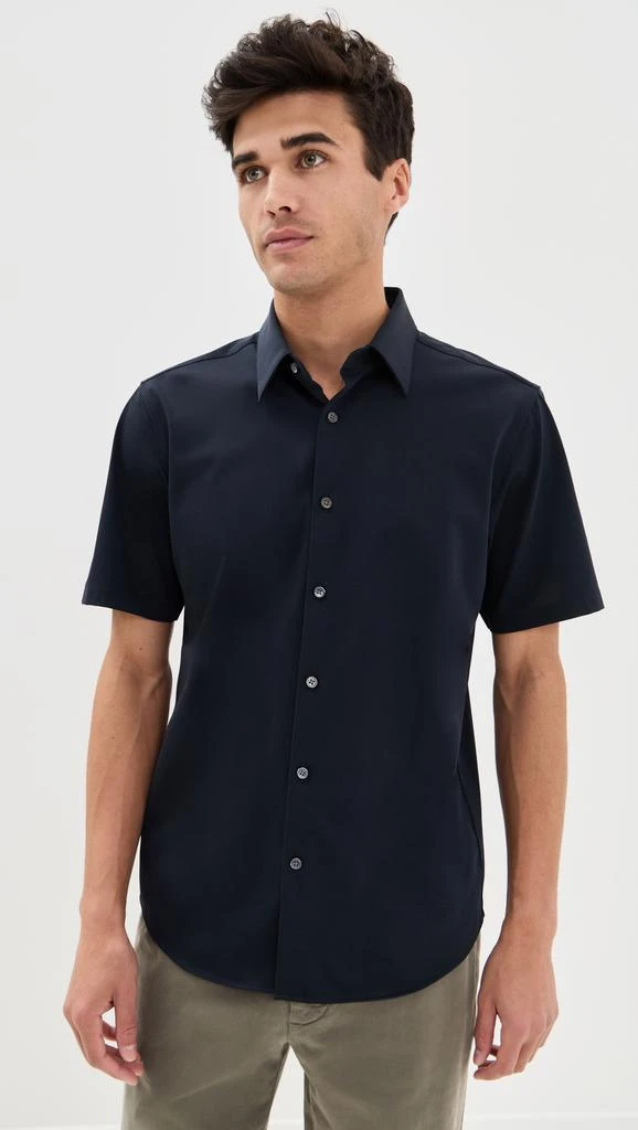 Theory Structure Knit Irving Short Sleeve Shirt 6