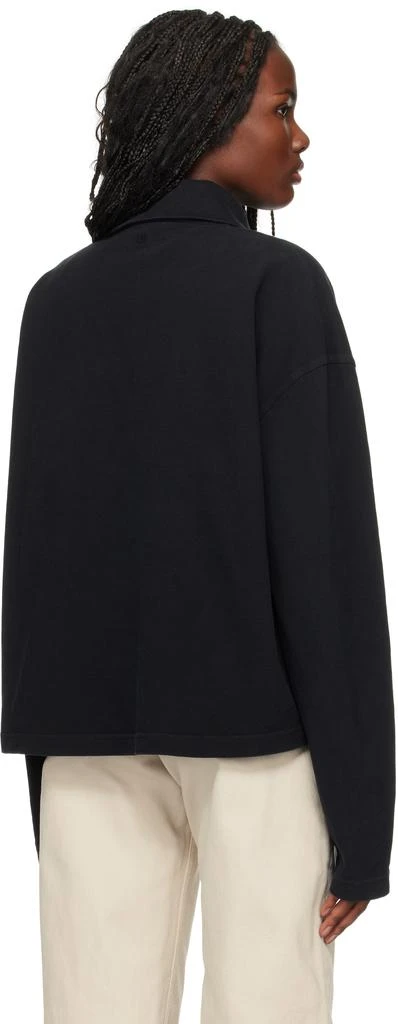 AMI Black Ami de Coeur Long Sleeves Polo 3