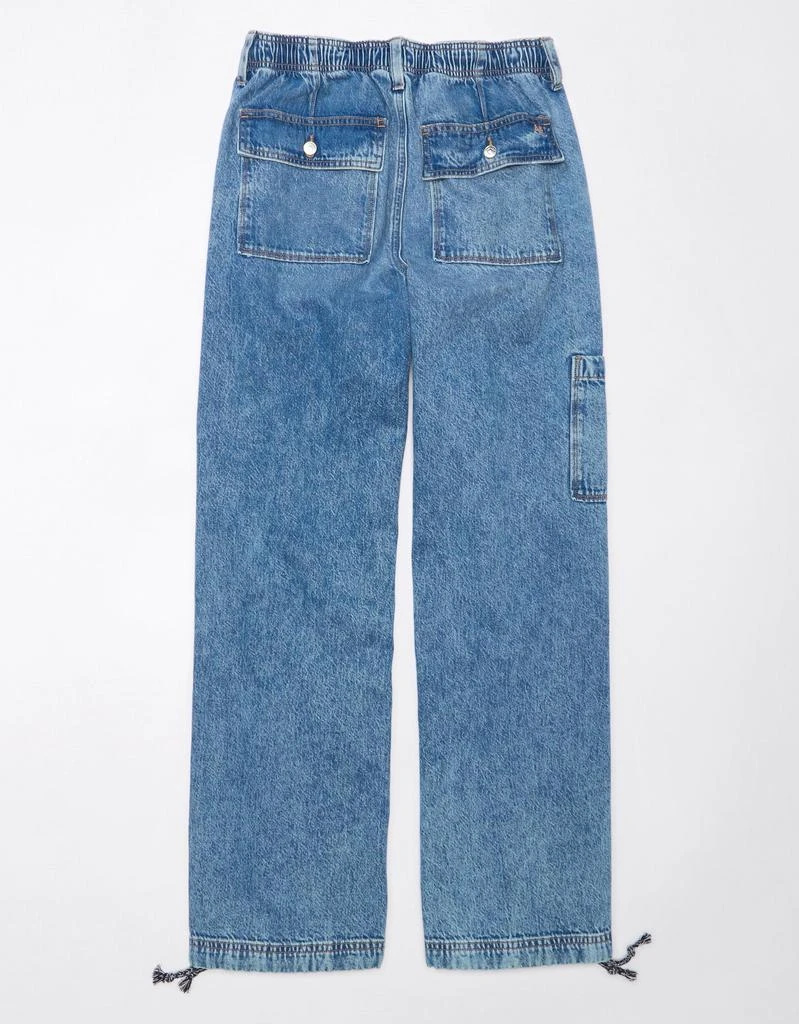 American Eagle Outfitters AE Dreamy Drape Stretch High-Waisted Baggy Cargo Jogger Jean 1