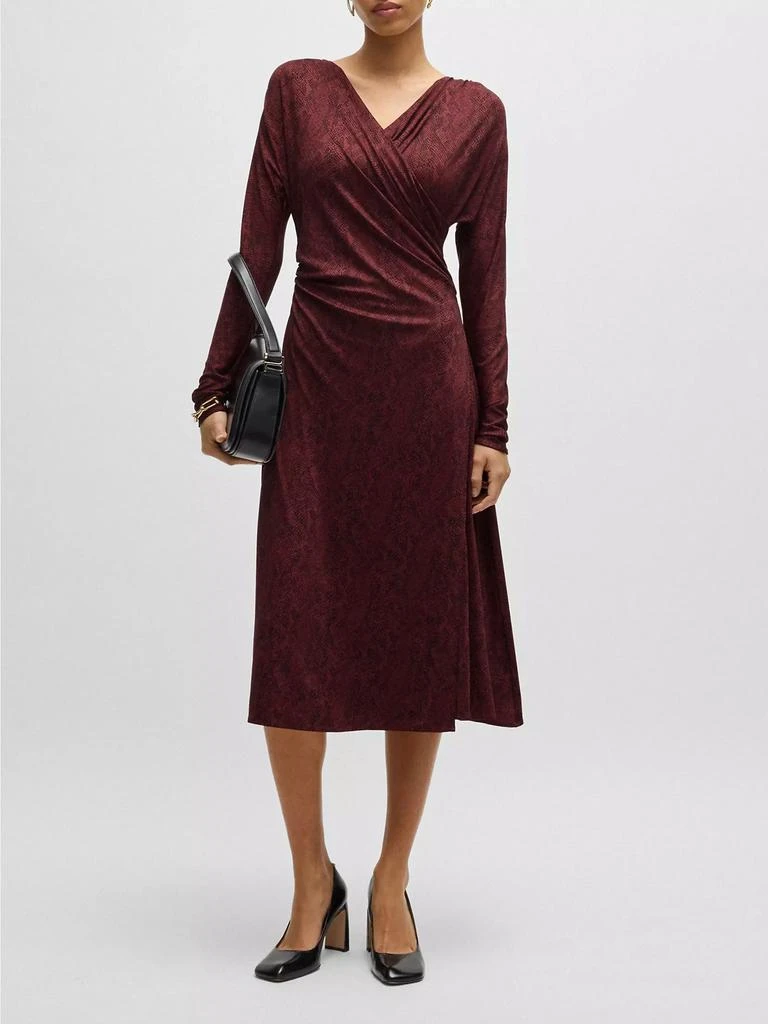Hugo Boss Wrap-Front Dress in Knitted Jersey - Dresses & Skirts - Free Shipping - BeyondStyle Hugo Boss Wrap-Front Dress in Knitted Jersey - Dresses & Skirts - Free Shipping - BeyondStyle